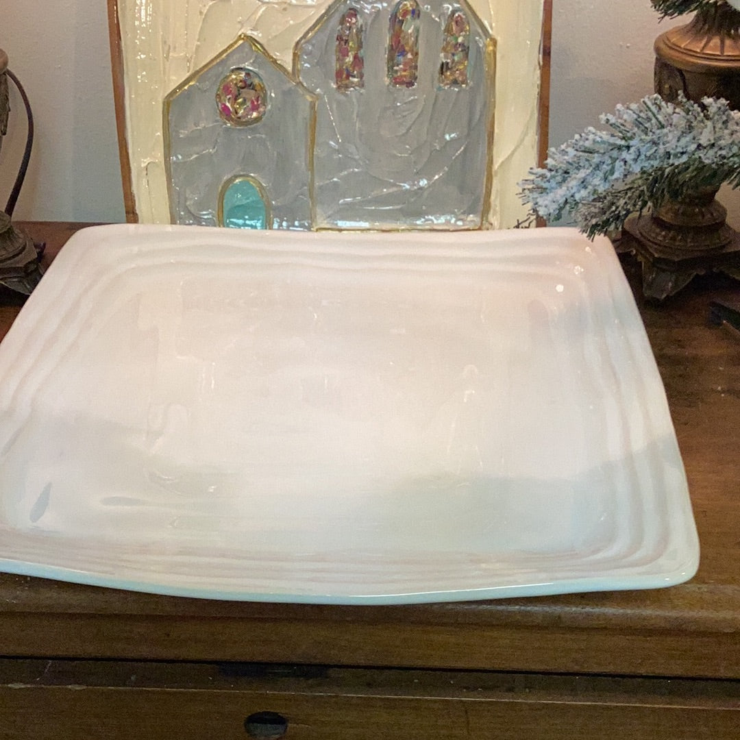 Large square pottery
