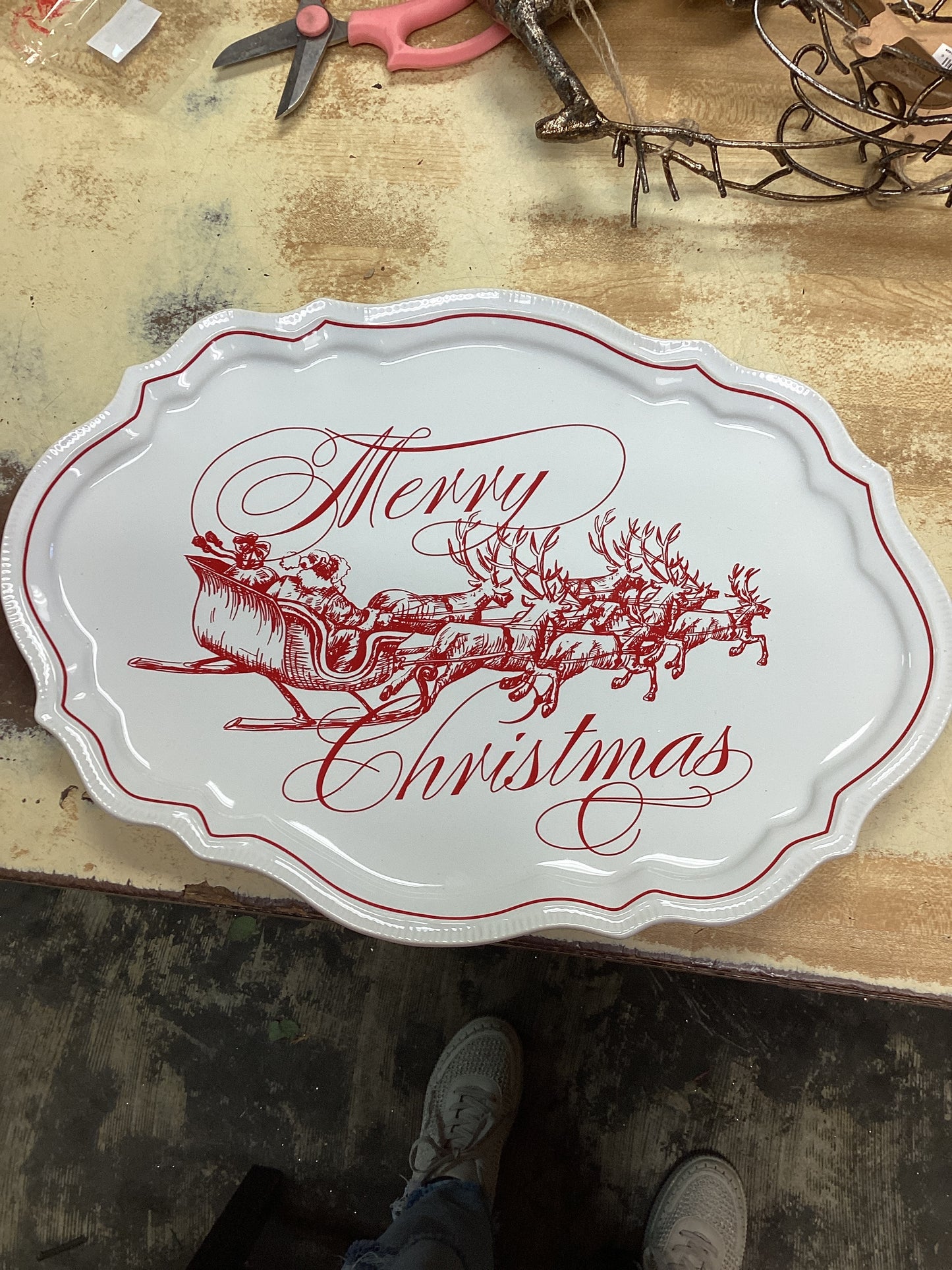 Merry Christmas platter