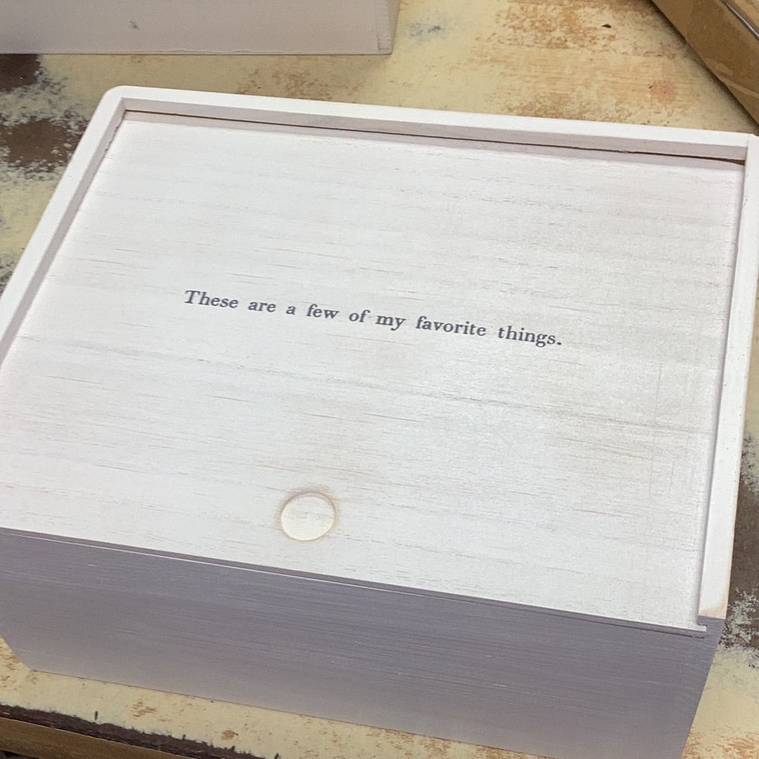 Keepsake boxes