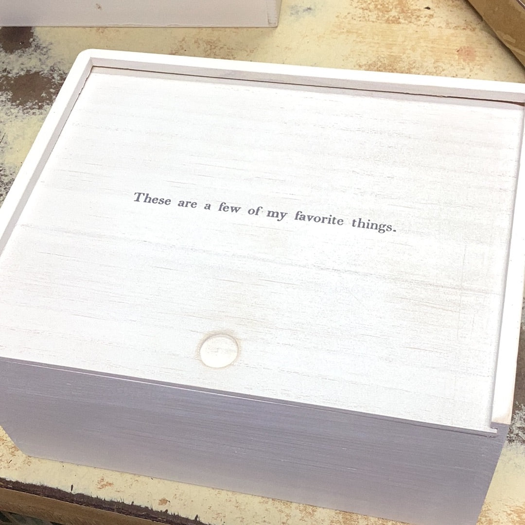 Keepsake boxes