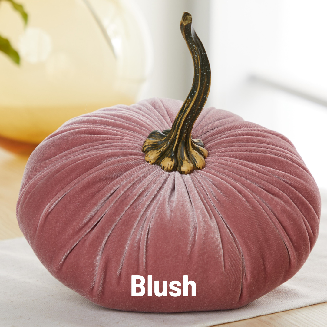 Pumpkin Extra Large Velvet, Fall Accent Decor, Centerpiece