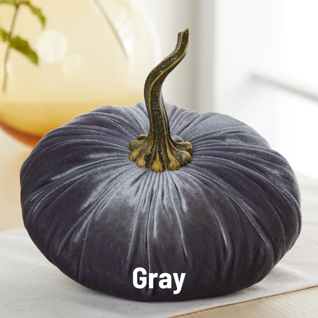 Pumpkin Extra Large Velvet, Fall Accent Decor, Centerpiece