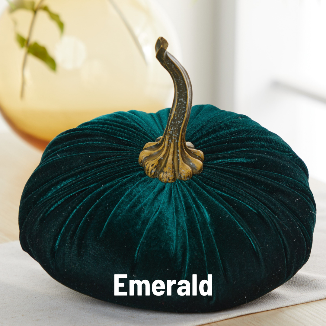 Pumpkin Extra Large Velvet, Fall Accent Decor, Centerpiece