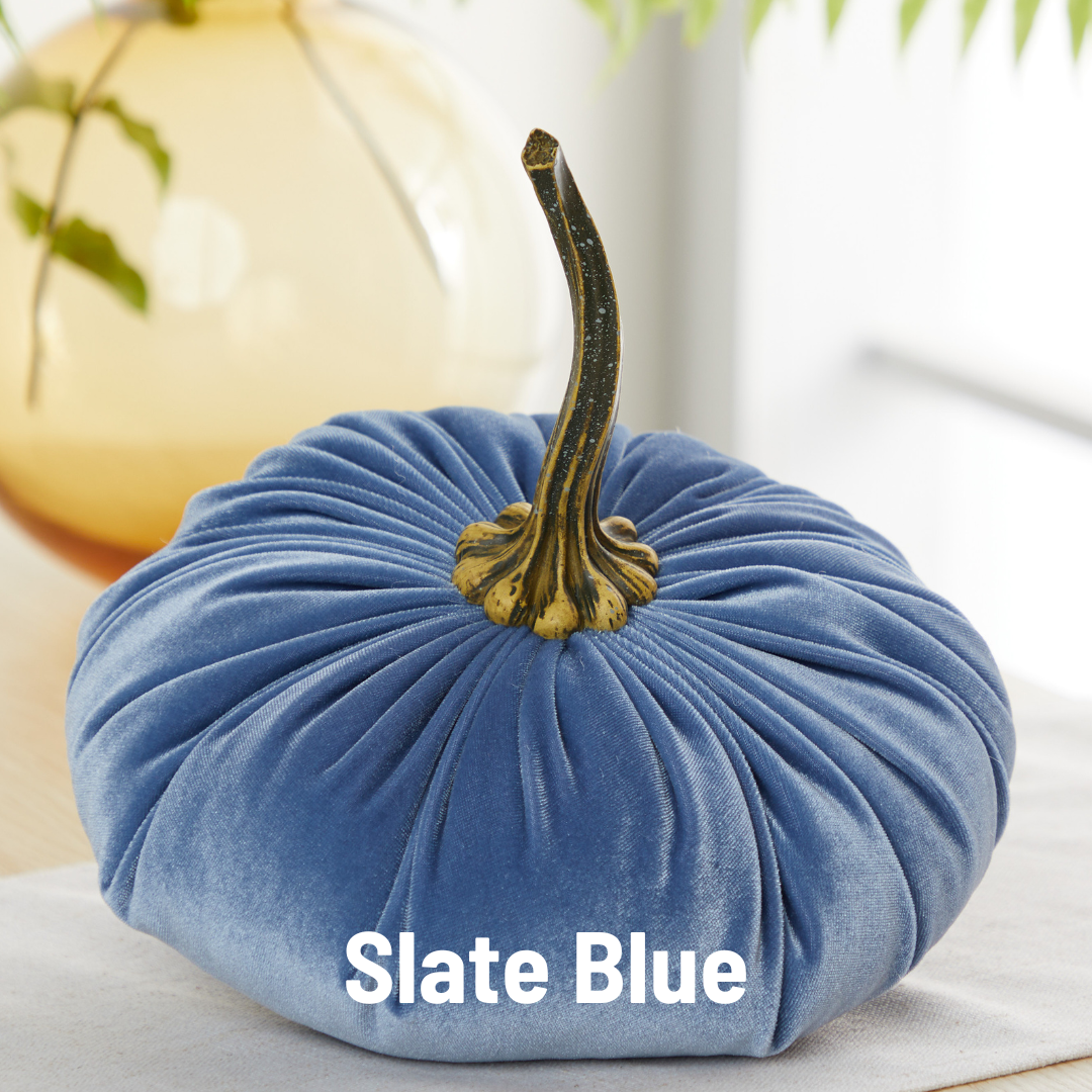Pumpkin Extra Large Velvet, Fall Accent Decor, Centerpiece