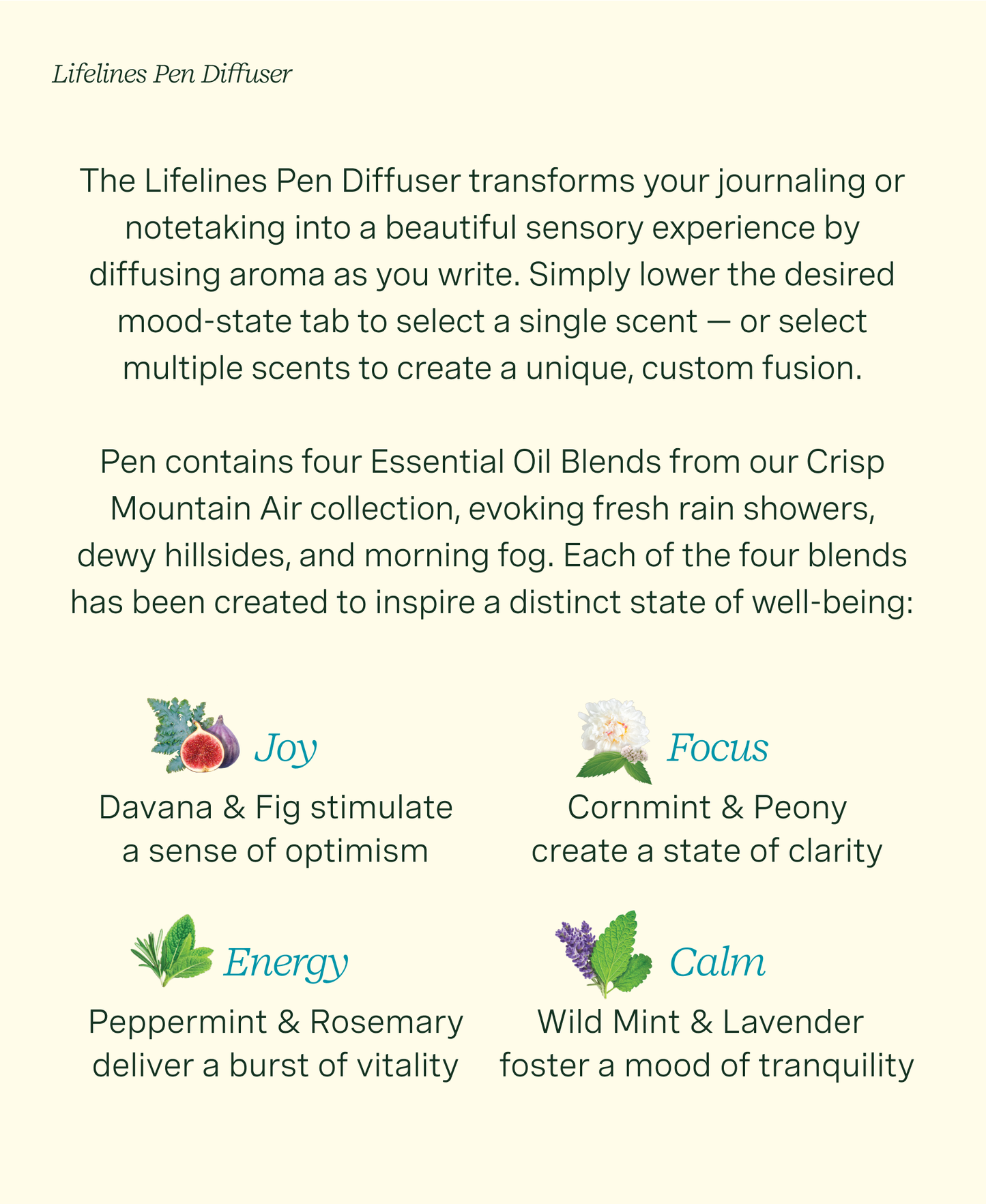 Lifelines Pen Diffuser with Essential Oil Blend - CMA