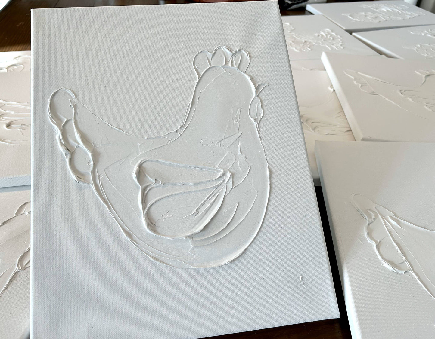 Paint Your Own Canvas 11x14 ballerina church bird heart