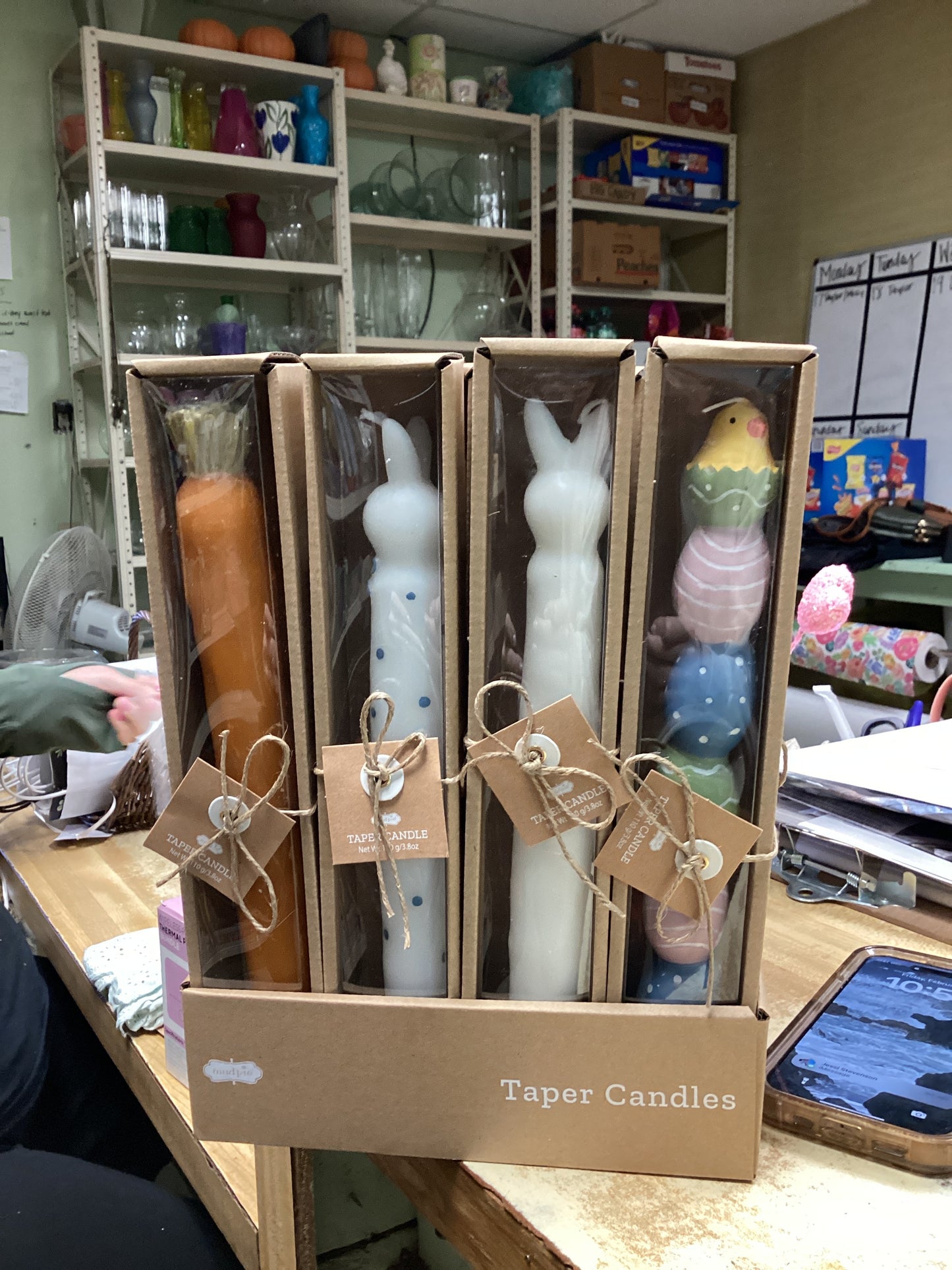 Spring candlesticks