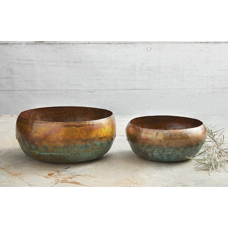 Copper Blue Pot Large