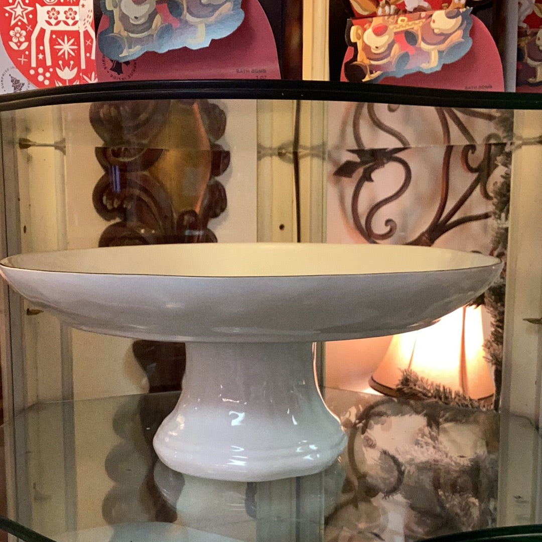 Pottery fruit stand