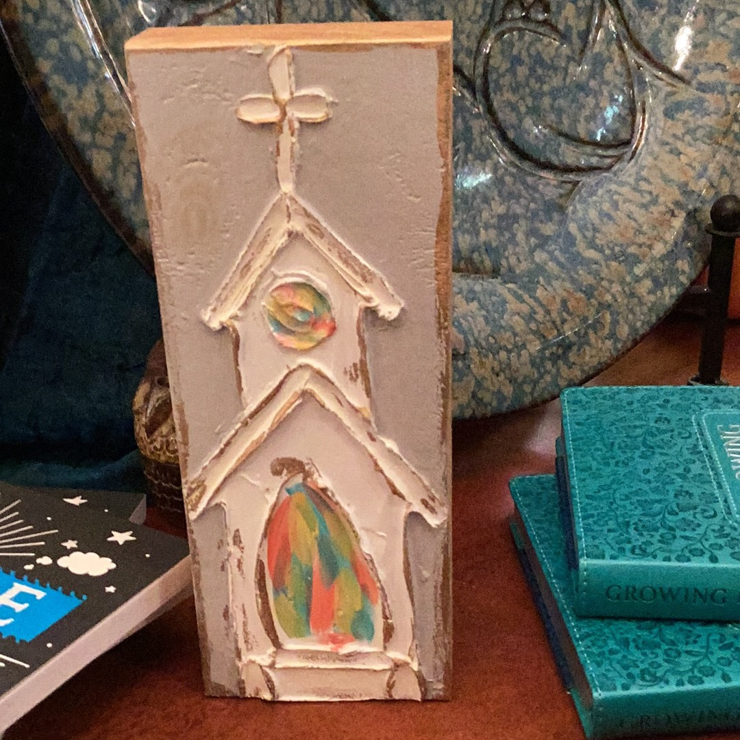 Multi color church 2 story