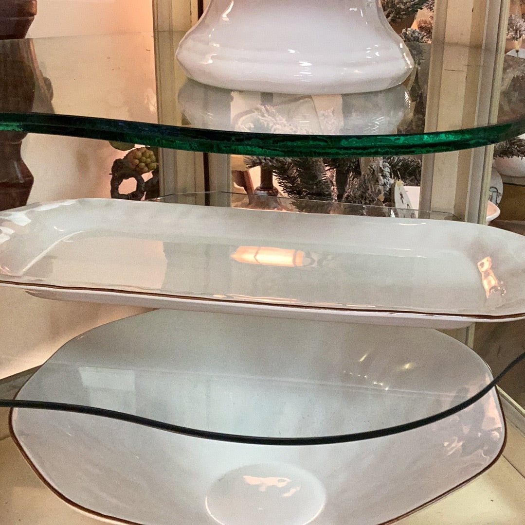 Pottery long platter