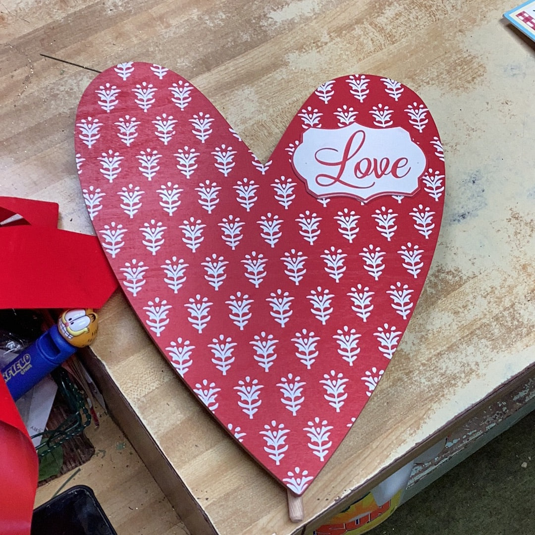 Love heart topper