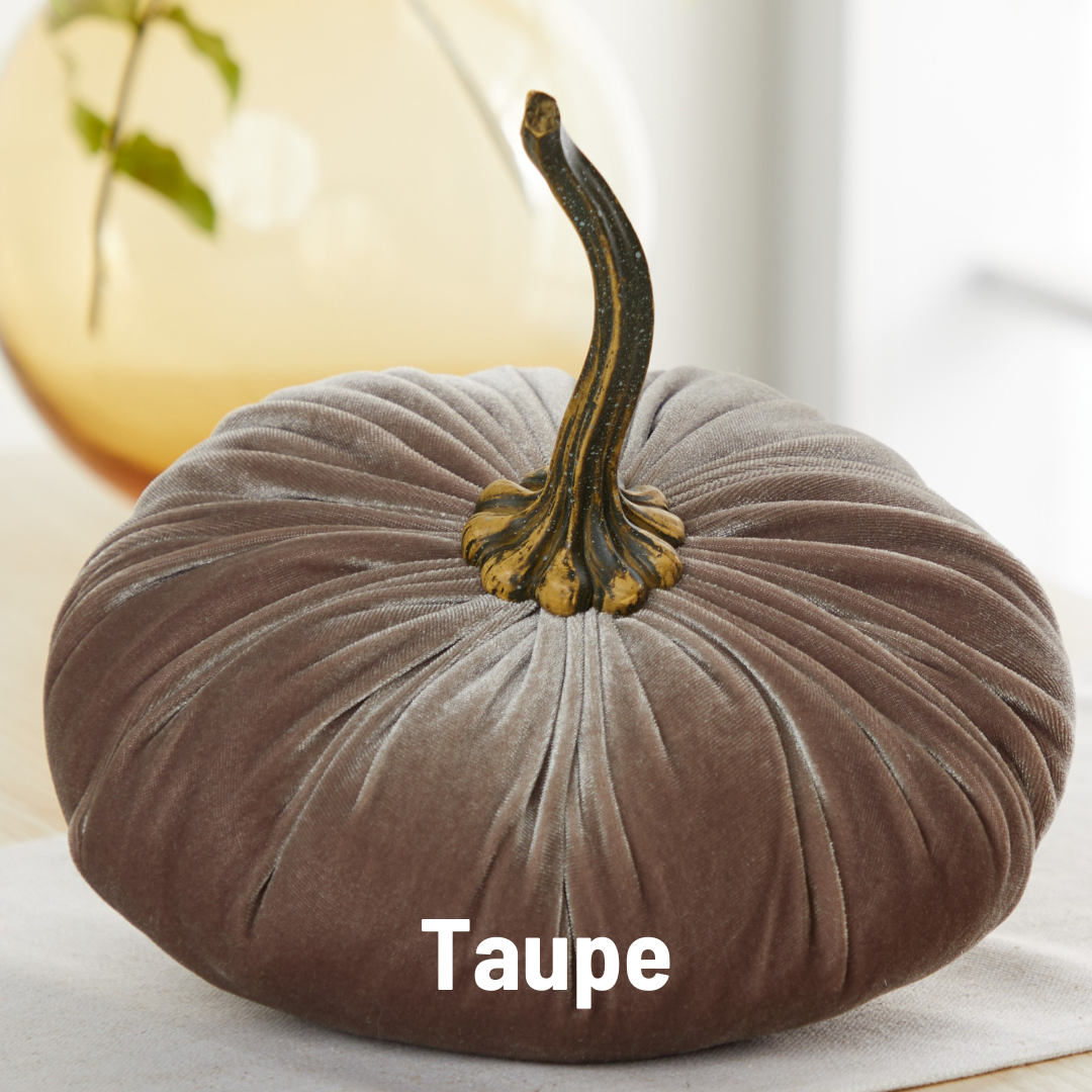 Pumpkin Extra Large Velvet, Fall Accent Decor, Centerpiece