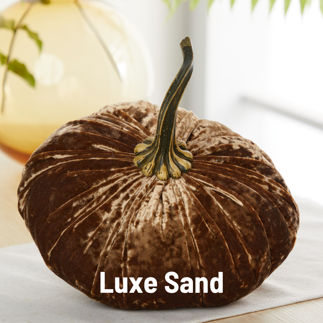 Pumpkin Extra Large Velvet, Fall Accent Decor, Centerpiece