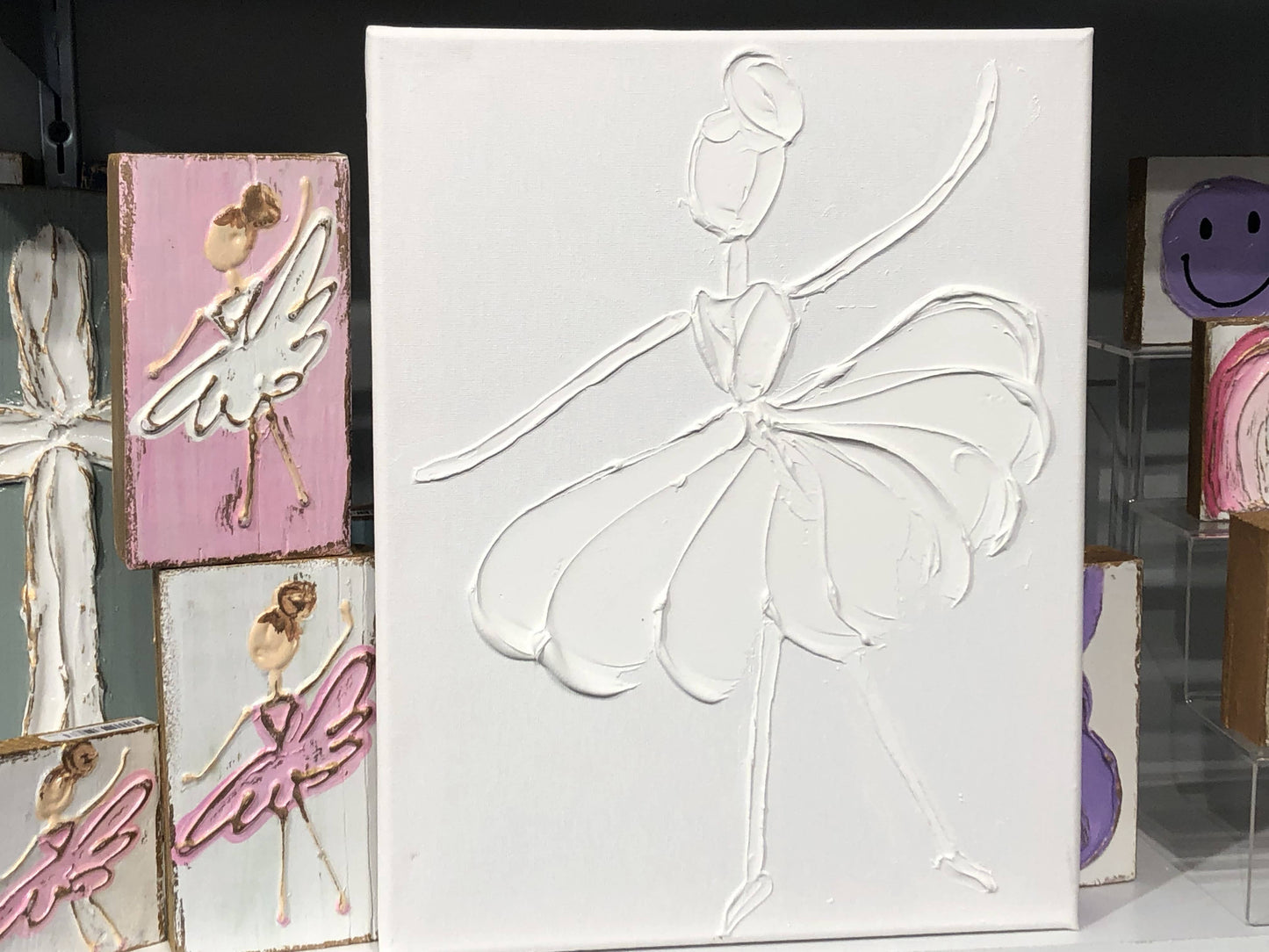 Paint Your Own Canvas 11x14 ballerina church bird heart