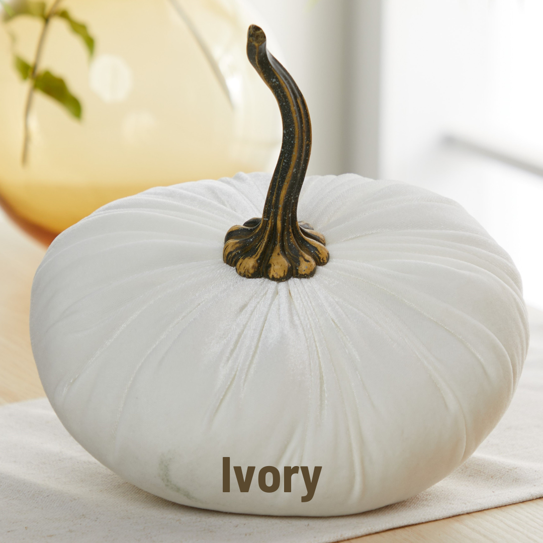 Pumpkin Extra Large Velvet, Fall Accent Decor, Centerpiece