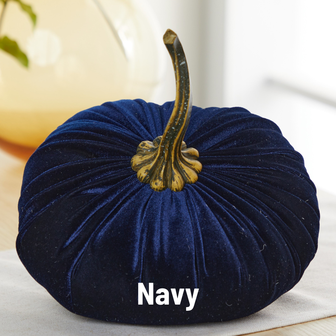 Pumpkin Extra Large Velvet, Fall Accent Decor, Centerpiece