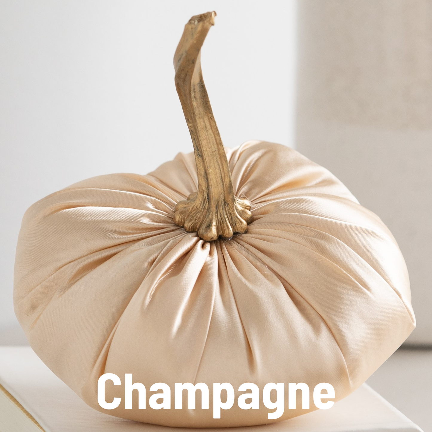 Satin Pumpkins Lush Bookshelf Decor, Wedding All season