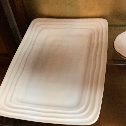 Rectangle serving platter