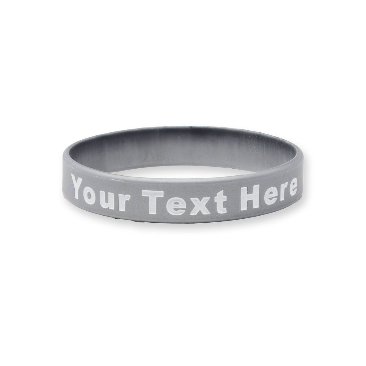 200 Pack - Solid - Custom Ink Injected Silicone Wristbands