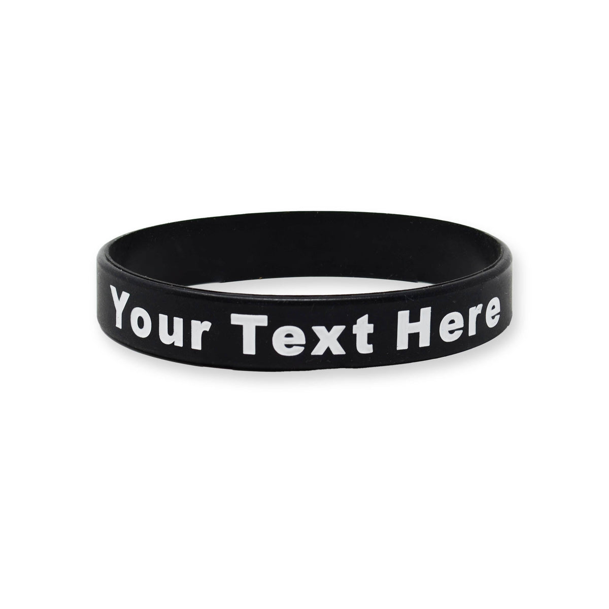 200 Pack - Solid - Custom Ink Injected Silicone Wristbands