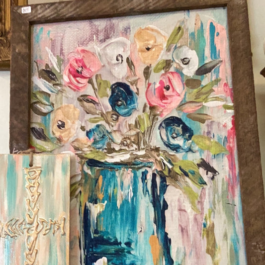 Flower vase painting