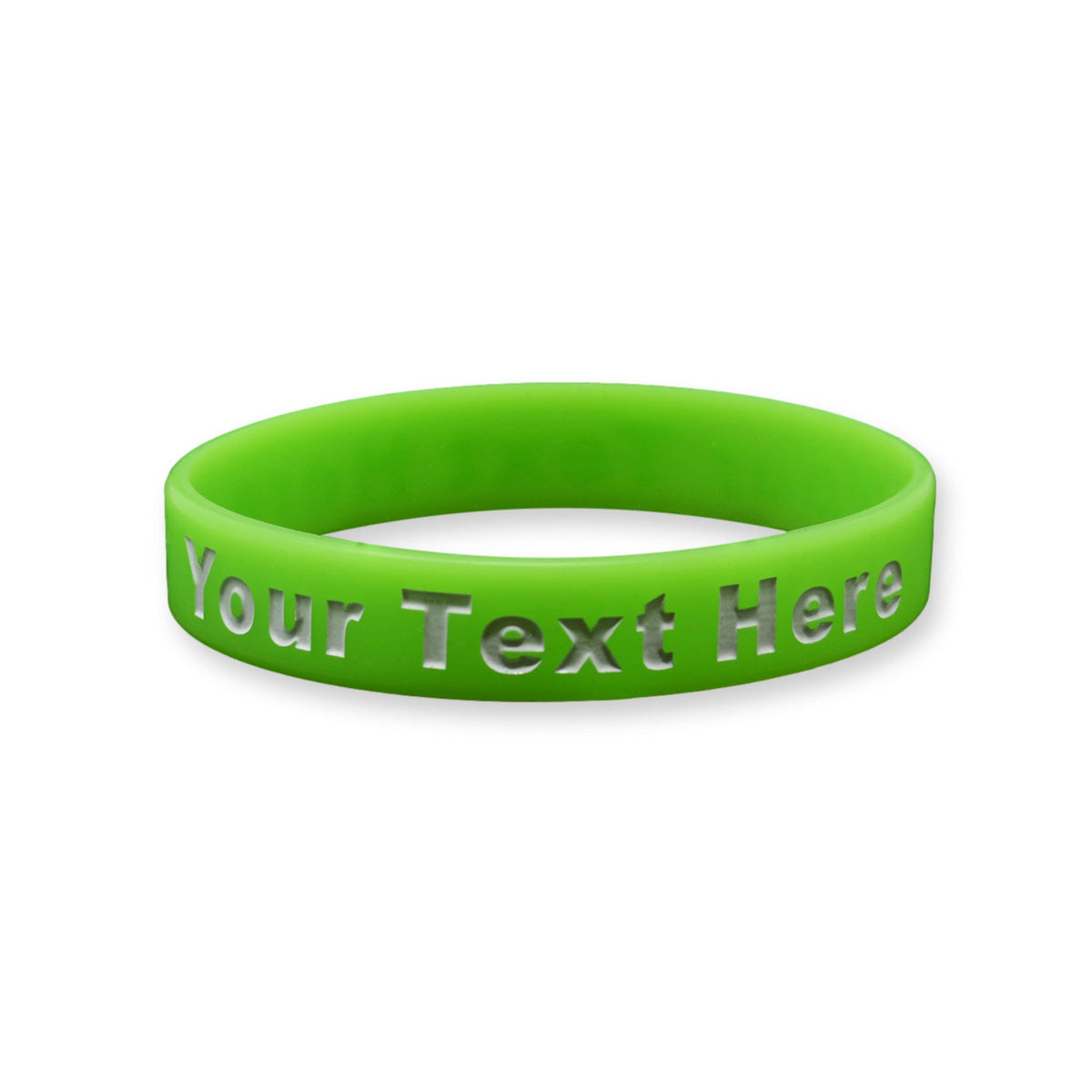 200 Pack - Solid - Custom Ink Injected Silicone Wristbands