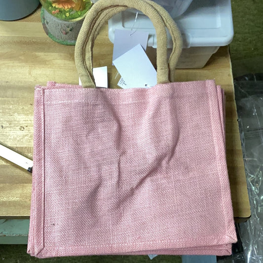 Pink tote bag