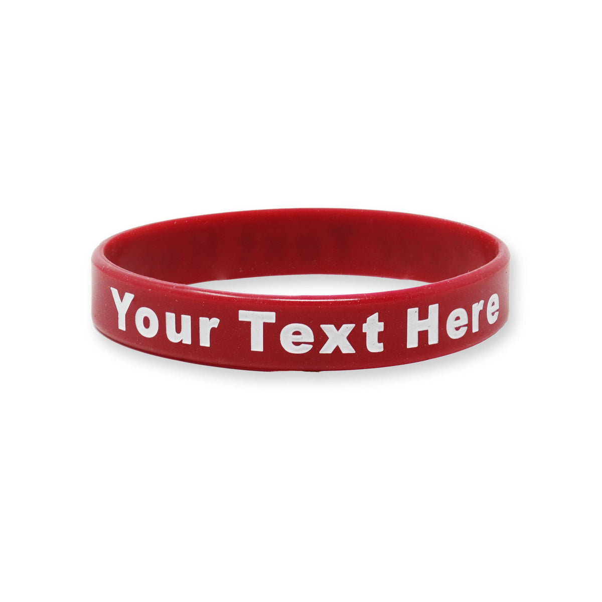 200 Pack - Solid - Custom Ink Injected Silicone Wristbands
