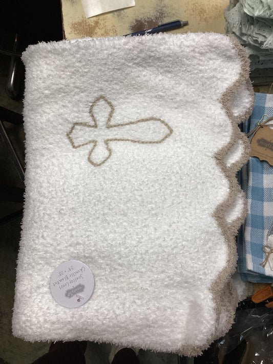 Cross baby blanket