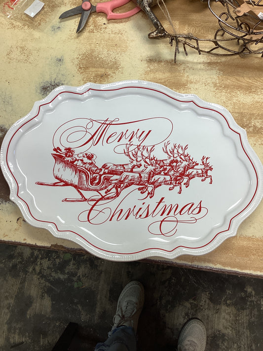 Merry Christmas platter