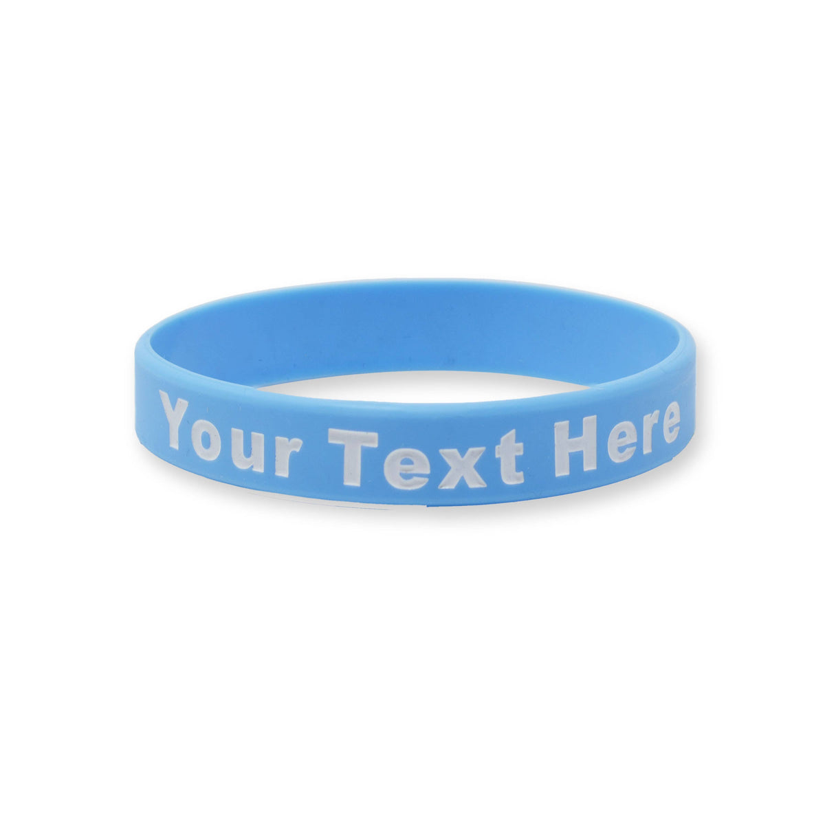200 Pack - Solid - Custom Ink Injected Silicone Wristbands