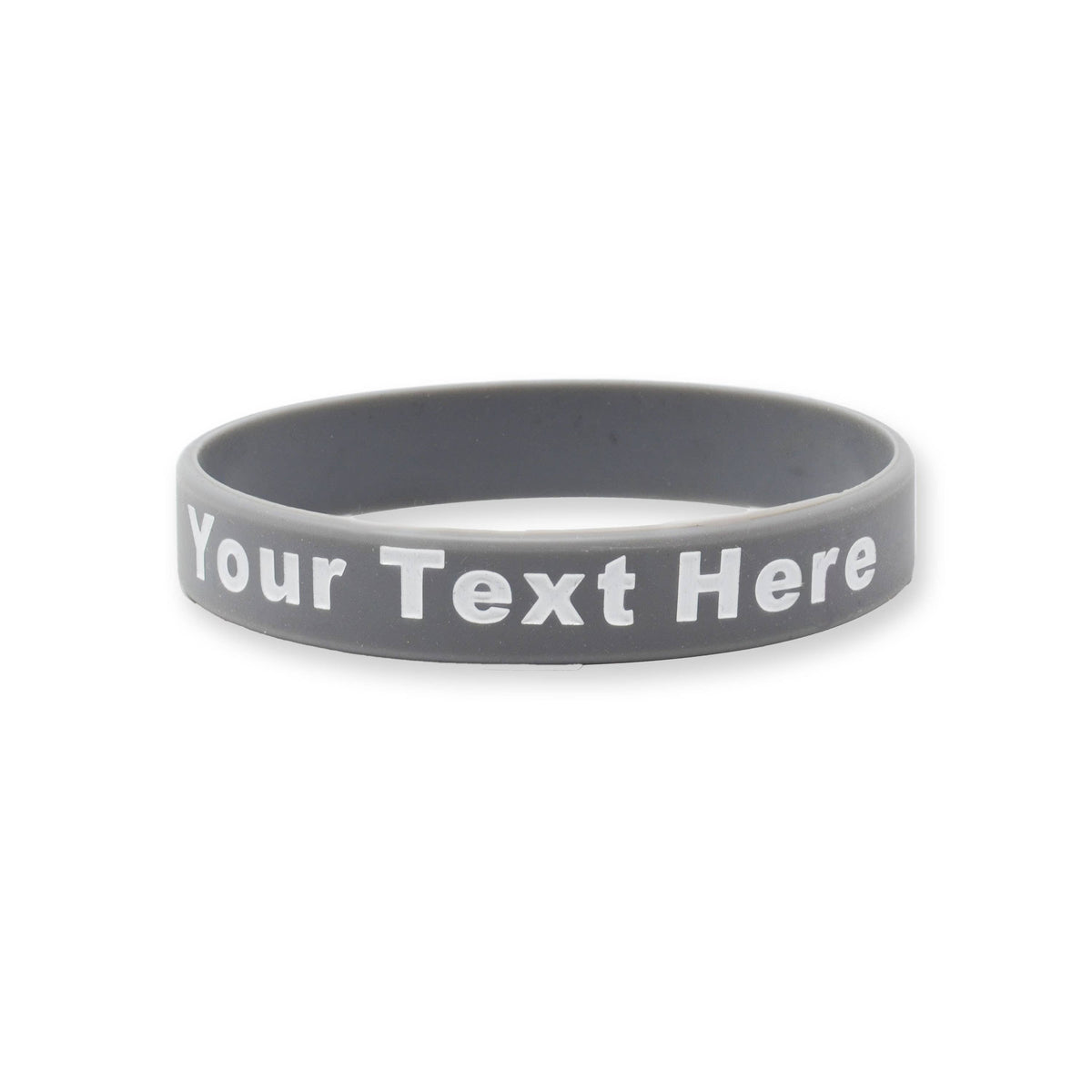 200 Pack - Solid - Custom Ink Injected Silicone Wristbands