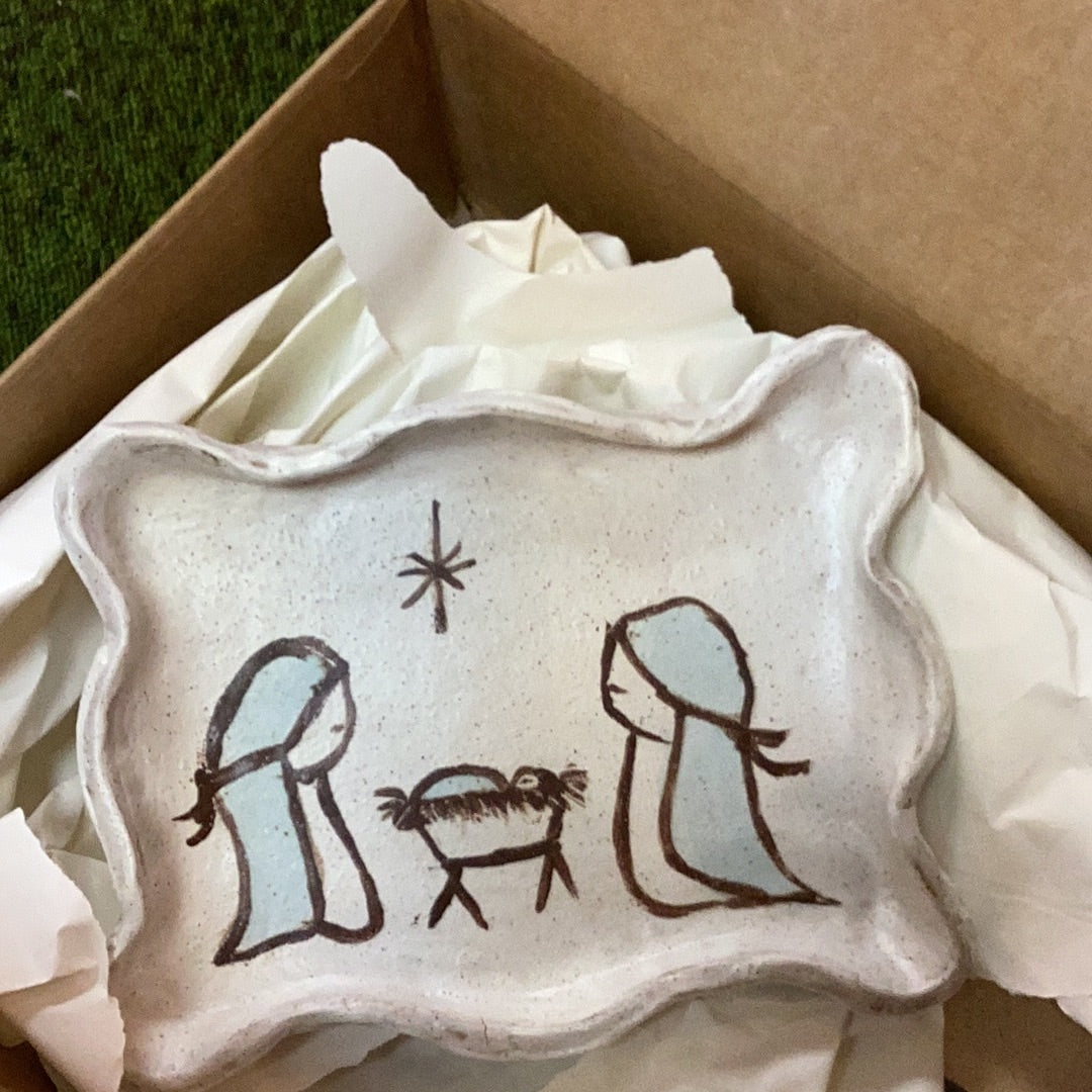 Pottery nativity