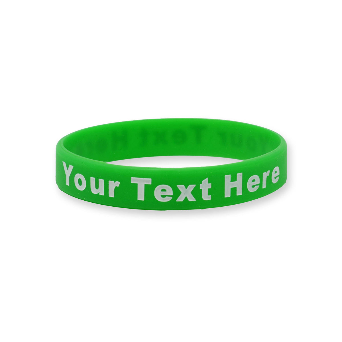 200 Pack - Solid - Custom Ink Injected Silicone Wristbands