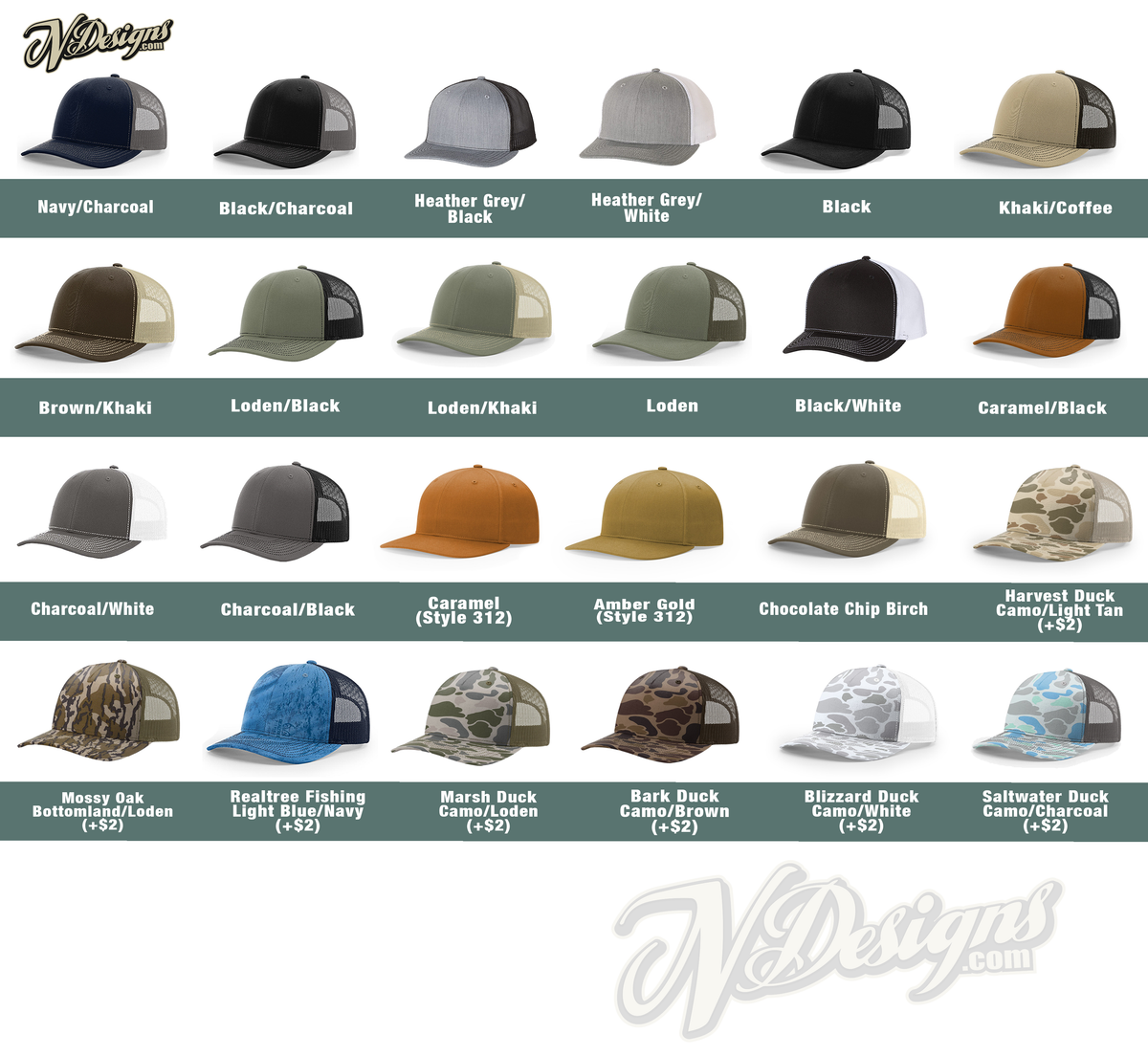 Custom Logo Leather Patch Hat - Patches are sewn, not glued!