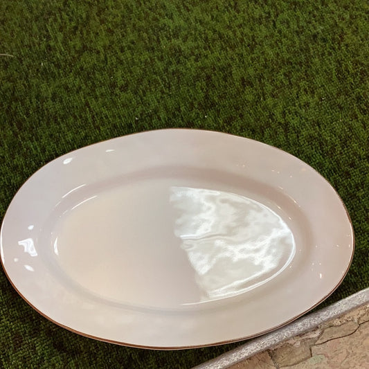 Pottery small serving platter