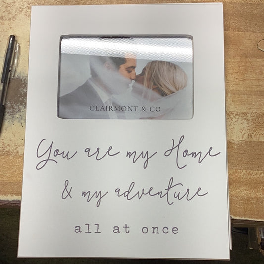 Home and adventure picture frame