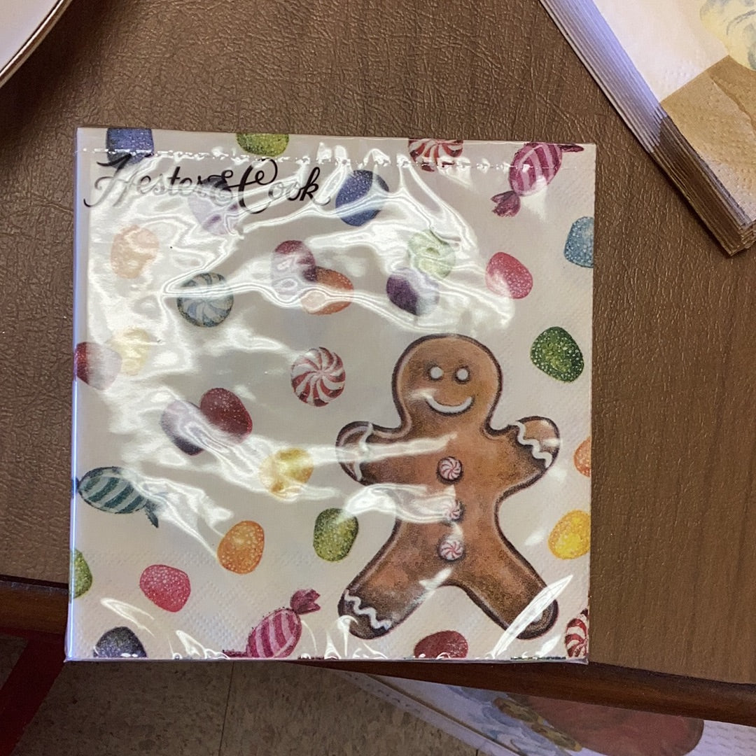 Hester & Cook gingerbread short napkin