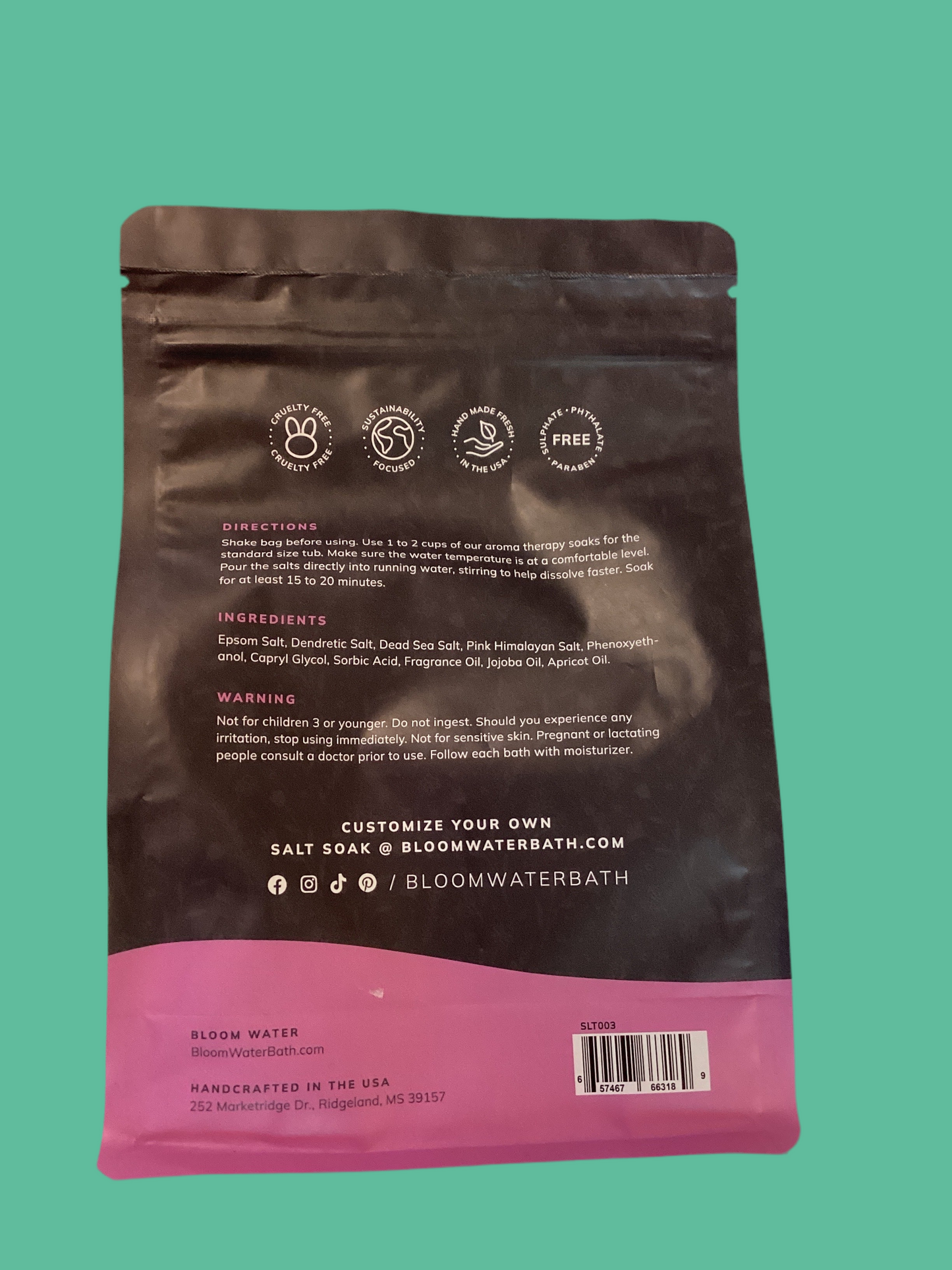 Essential Oil Salt Soak