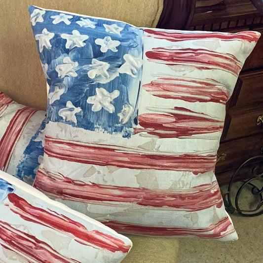 American flag pillow