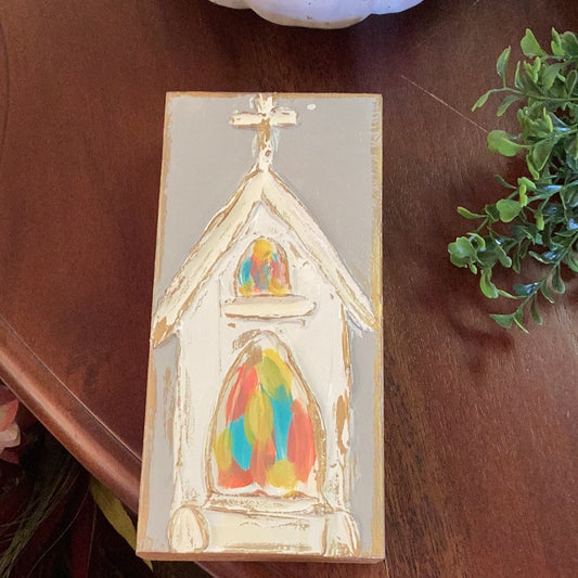 Multi color church painting