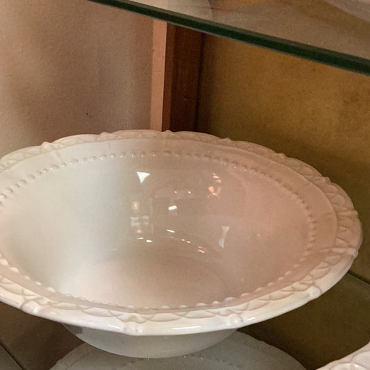 Pottery large serving bowl