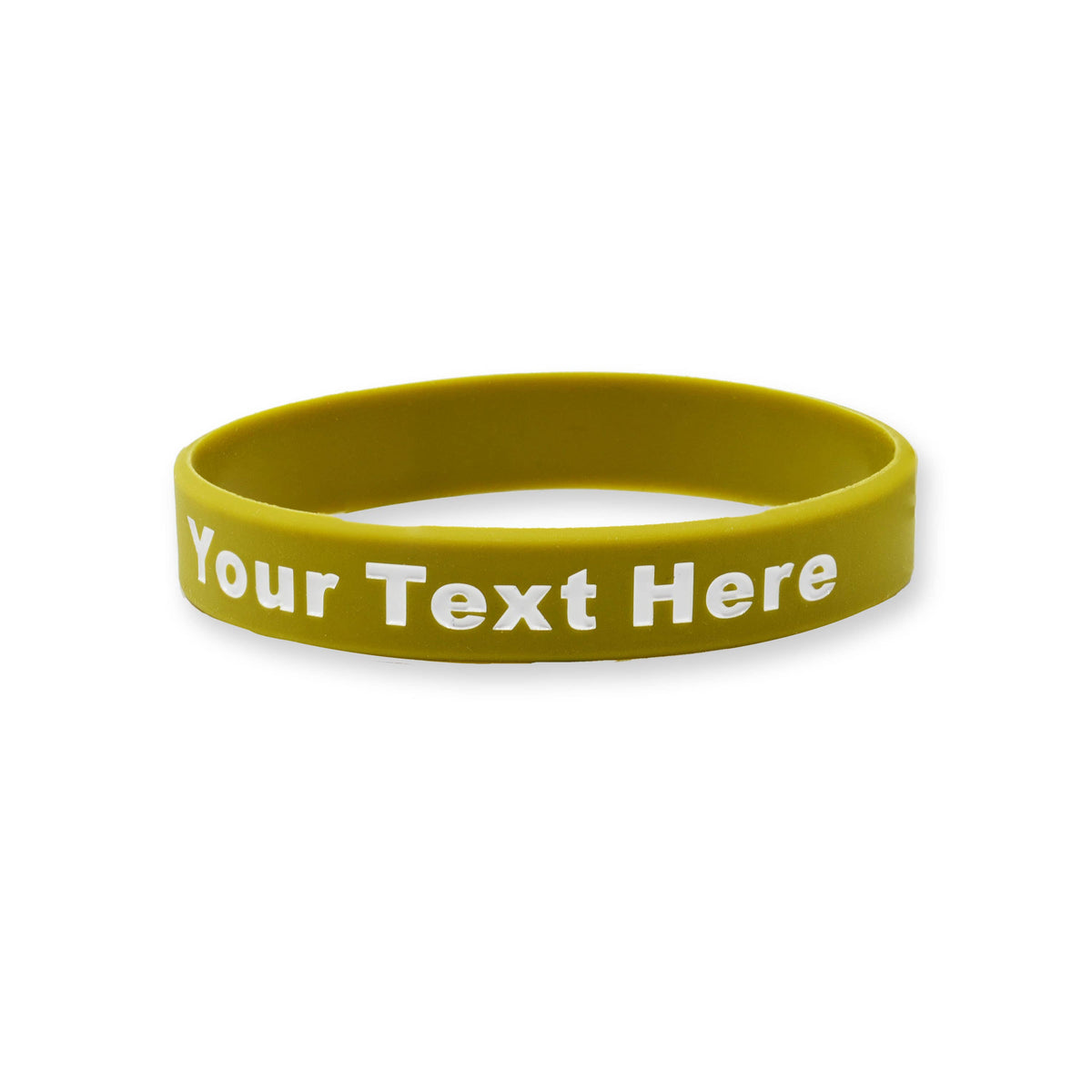 200 Pack - Solid - Custom Ink Injected Silicone Wristbands