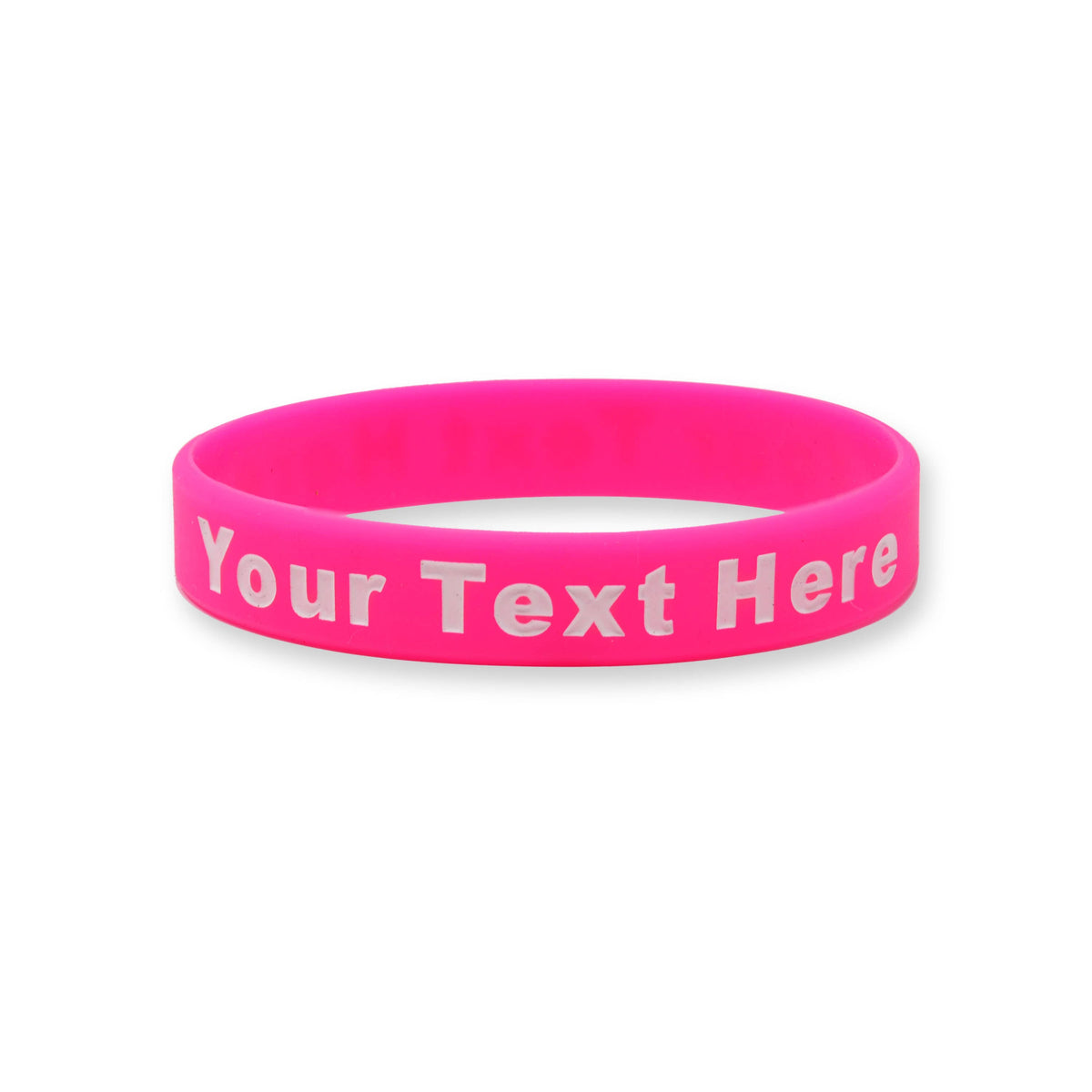 200 Pack - Solid - Custom Ink Injected Silicone Wristbands