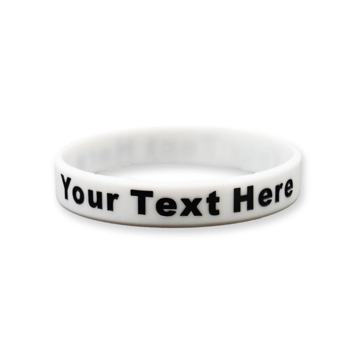 200 Pack - Solid - Custom Ink Injected Silicone Wristbands