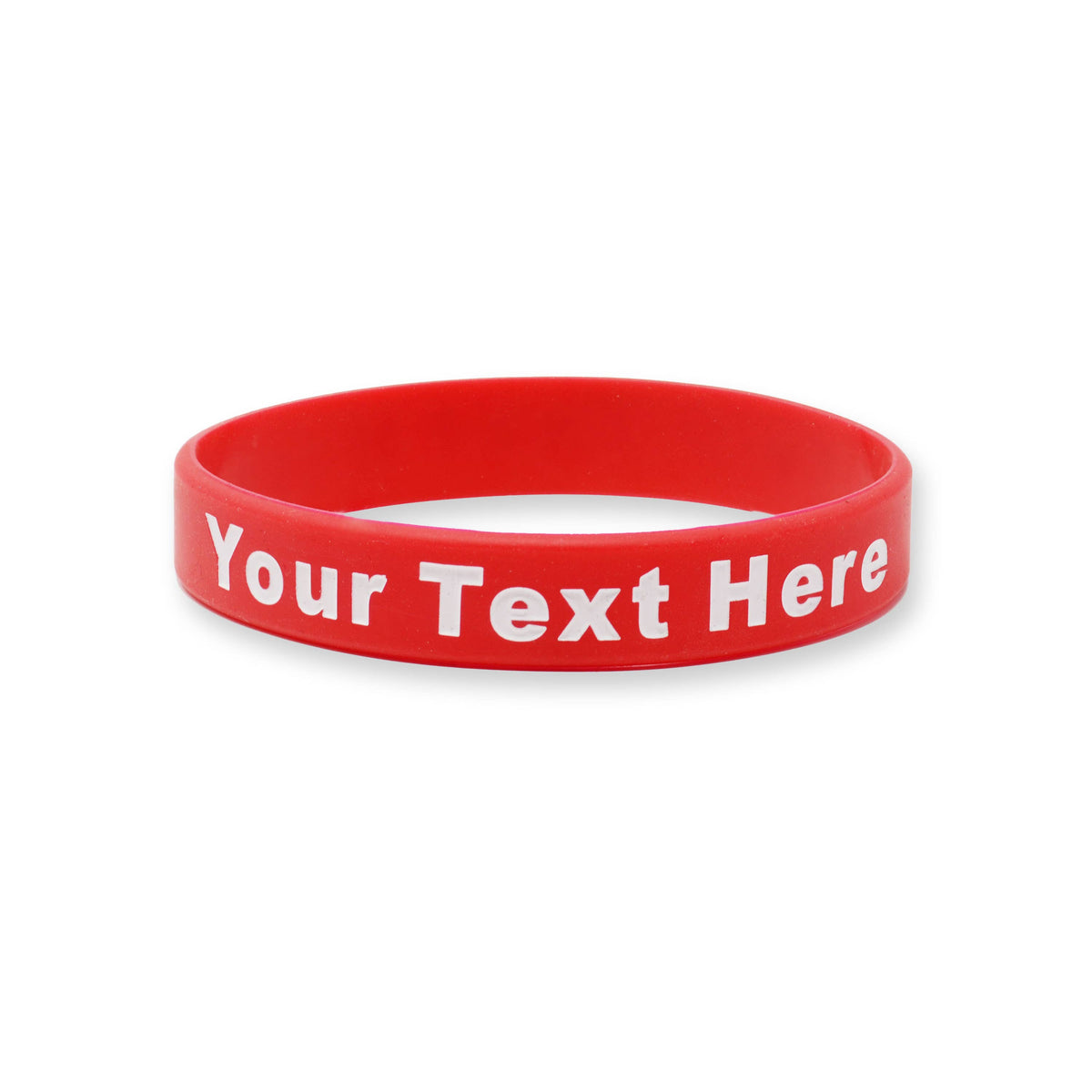 200 Pack - Solid - Custom Ink Injected Silicone Wristbands