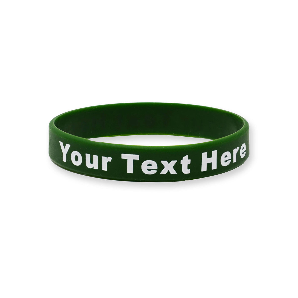 200 Pack - Solid - Custom Ink Injected Silicone Wristbands